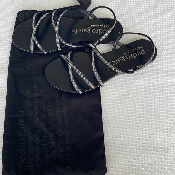 Pedro Garcia, Swarovski Crystal Sandals, Size 36, US 6 , with Shoe Bag - Picture 5 of 6